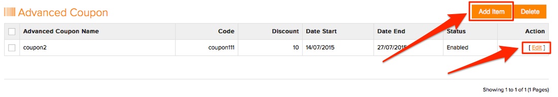 advance coupon