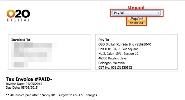 invoice paypal
